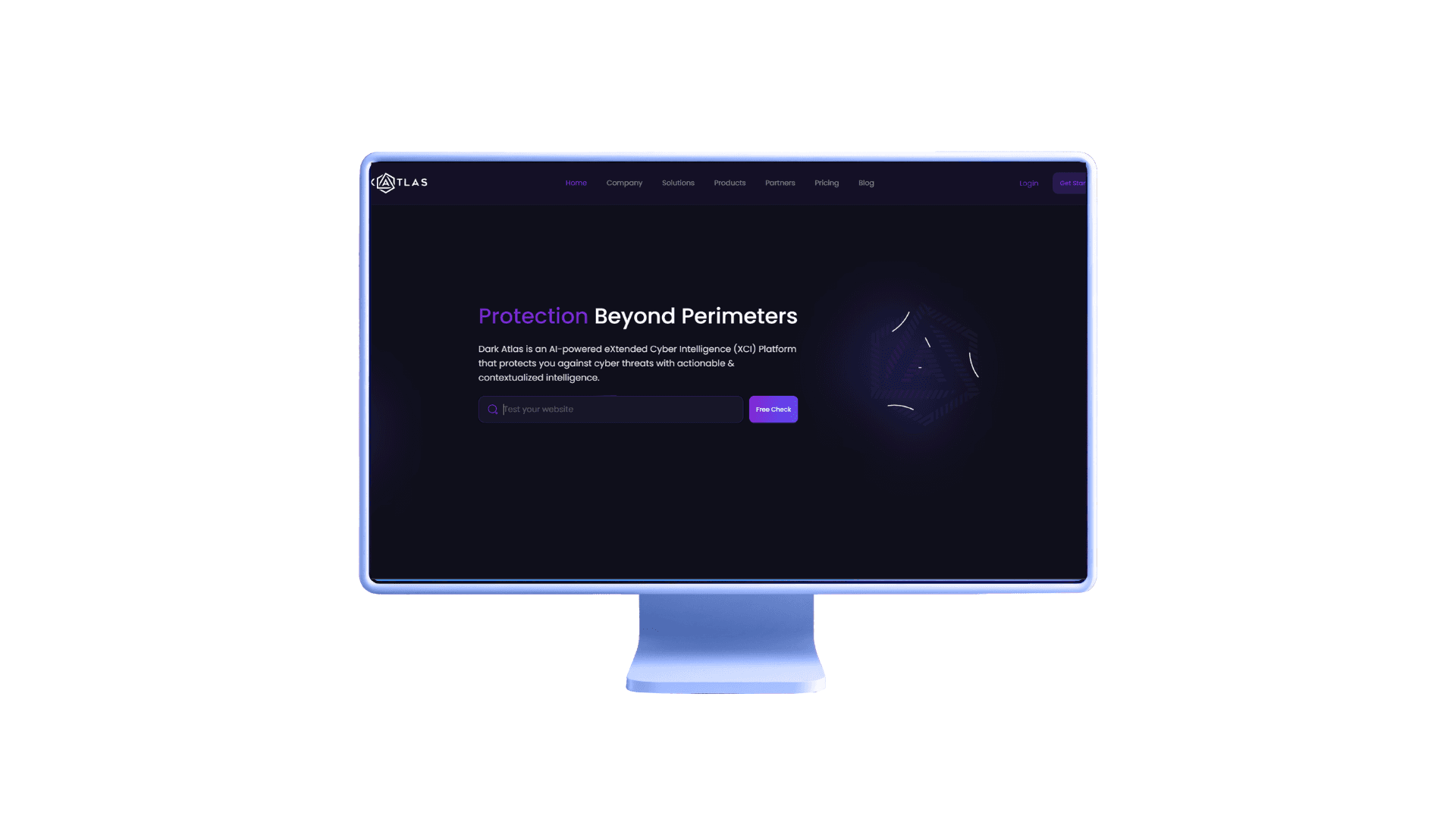 DarkAtlas Landing Page preview